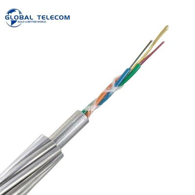 G655 Opgw Fiber Optic Cable, G652D Optical Fiber Composite Overhead Ground Wire